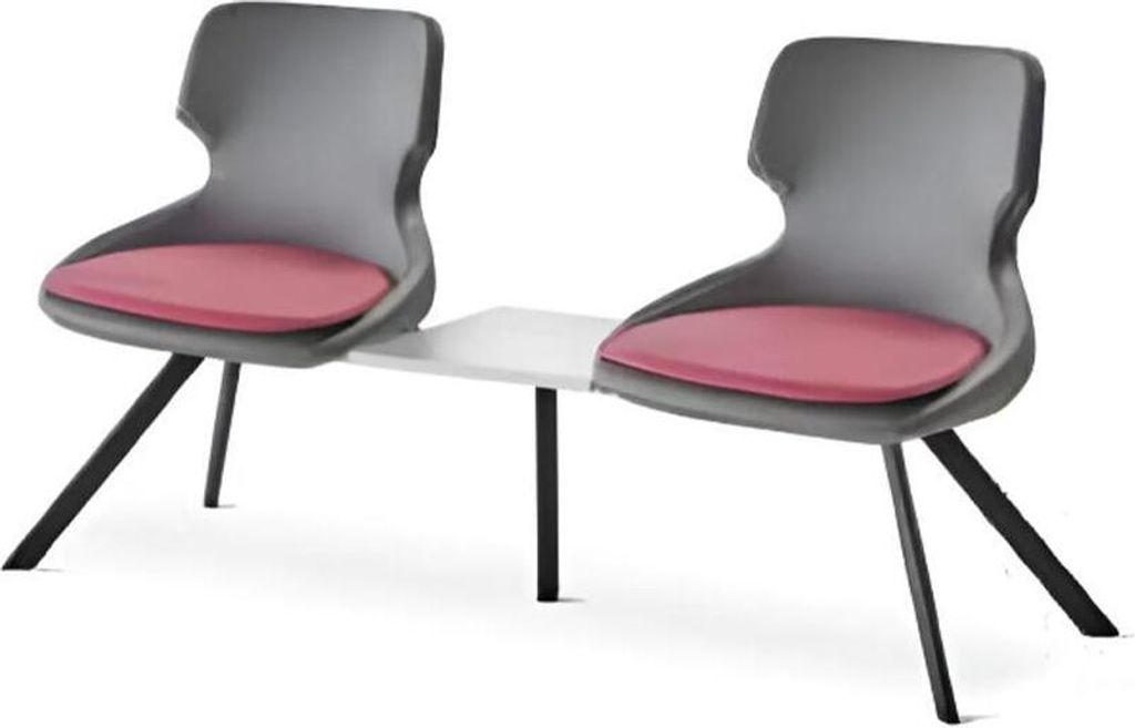 Bürostühle Arbeitszimmer Büro 2-Sitzer Flur Diele Doyer Schwarz Modern