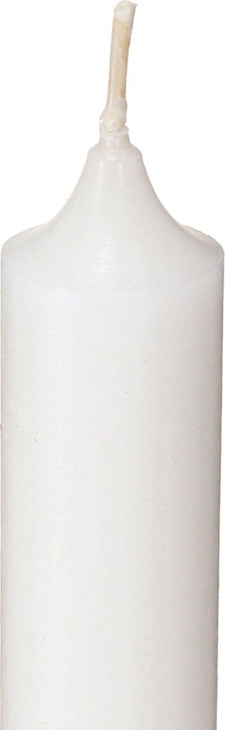 Stilvolle Stabkerzen Weiß 350/28mm mit Zapfenfuß - 4er Set, 4 Stück