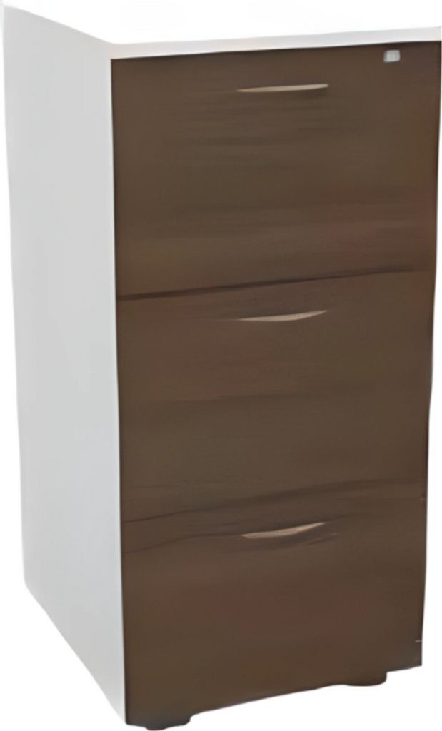 weißer brauner Aktenschrank Luxusmöbel Holz Schrank Produktbild 
