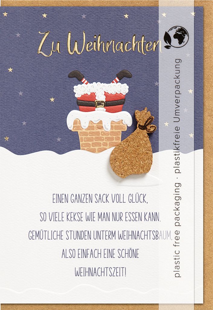 Weihnachten Moments Collection Unverpackte Glückwunschkarte im Forma
