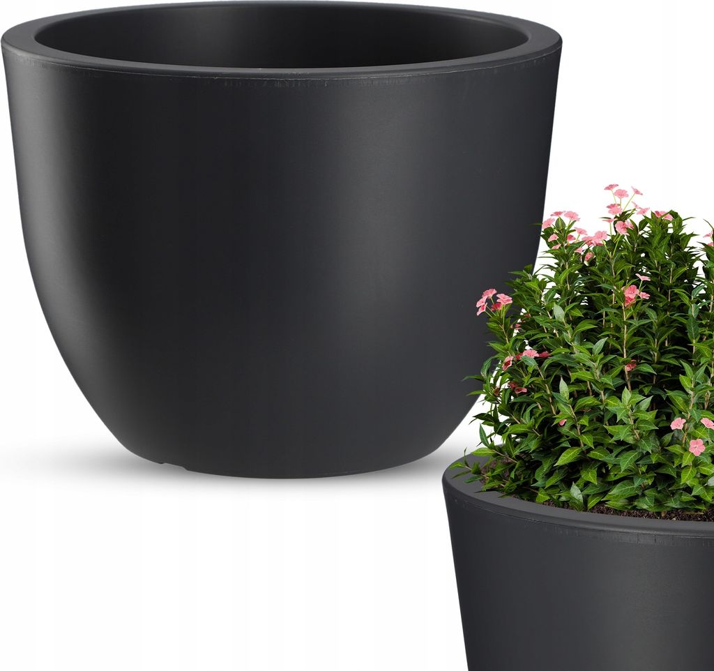 KADAX Blumentopf "Rafat", runder Übertopf, Pflanztopf aus Produktbild 