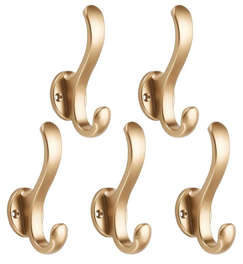 Supports muraux pour sacs et serviettes dorés pour ranger la maison