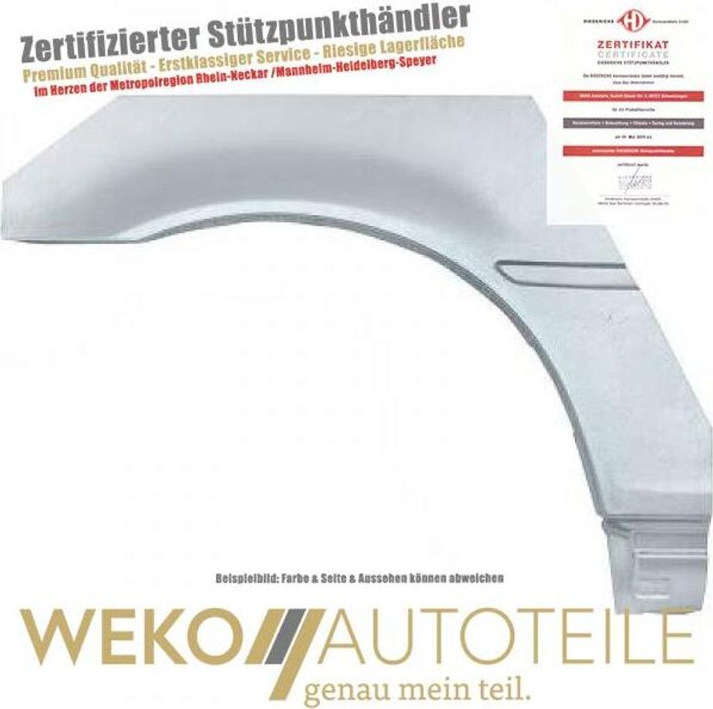 Seitenwand hinten rechts DIEDERICHS 9123232 für BMW