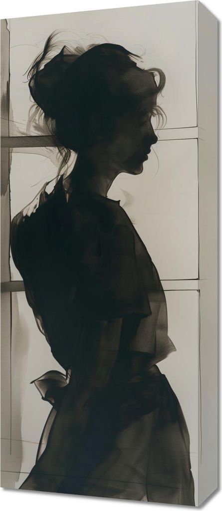 Bild 30x70cm Halbschatten Umriss