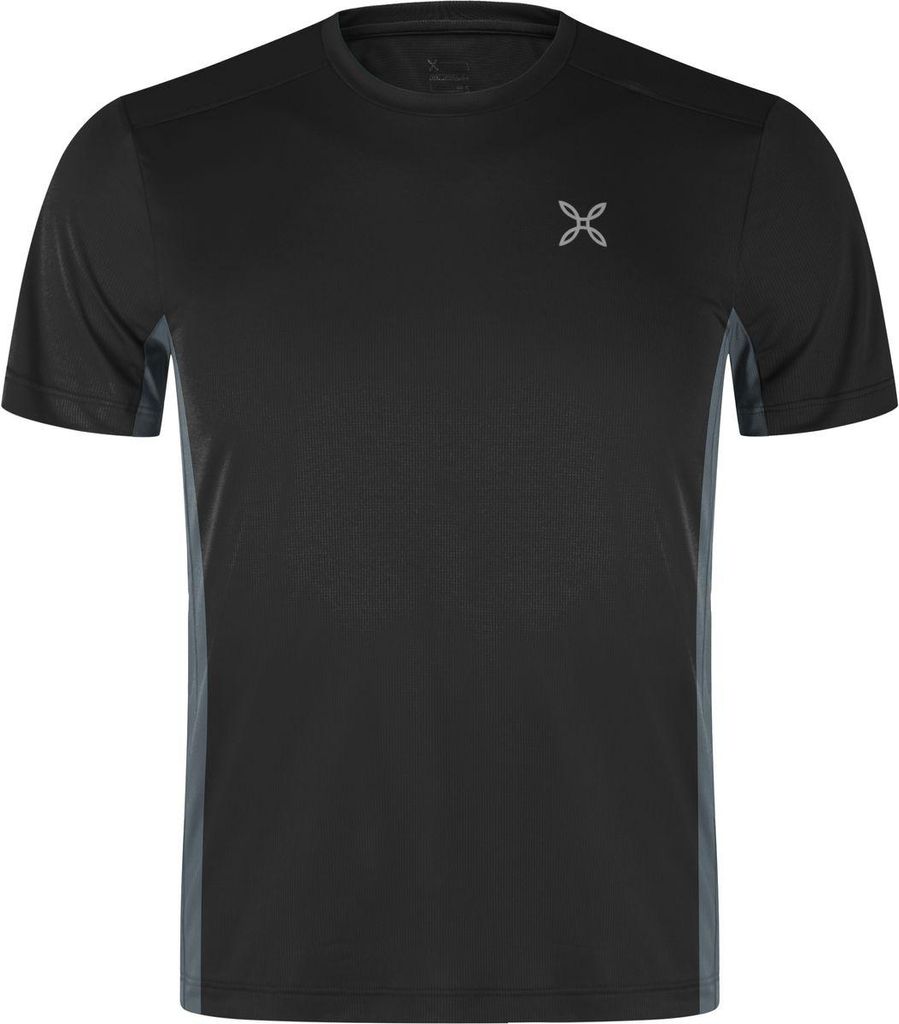 Montura World 2 T-Shirt für Herren - leichtes Microfresh-Funktionsshirt, Farbe:9093-BLACK/PIOMBO, Größe:M