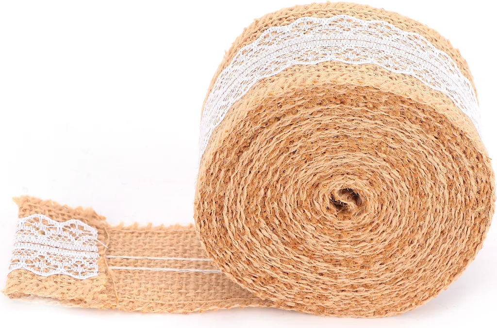 Set Rotoli Nastro di Iuta e Corda per Artigianato Creativo e Regali