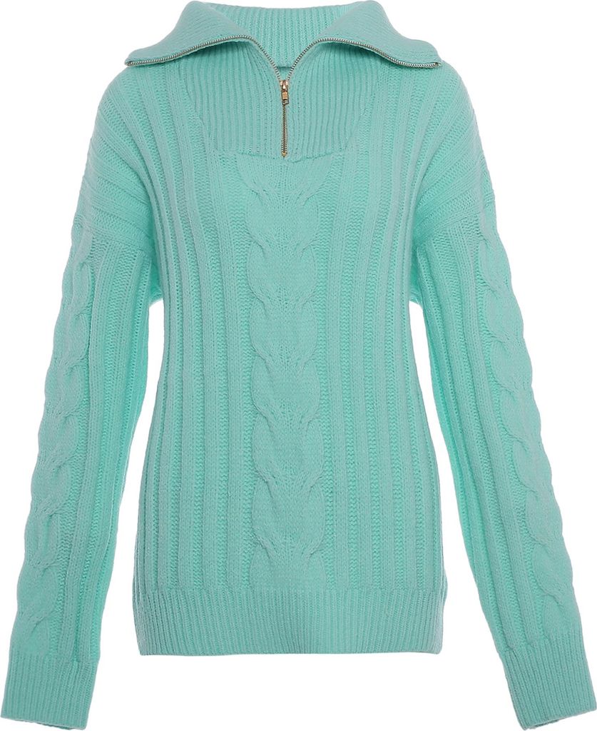 aleva damen pullover - sanftes mint, XL/XXL