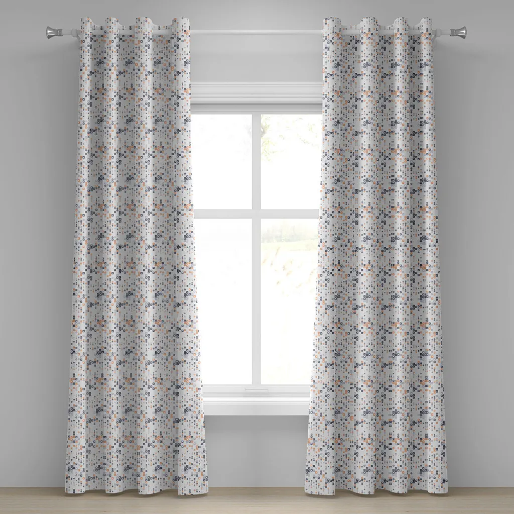 Rideaux salon motif urbain 280x175 cm pour ambiance moderne chic