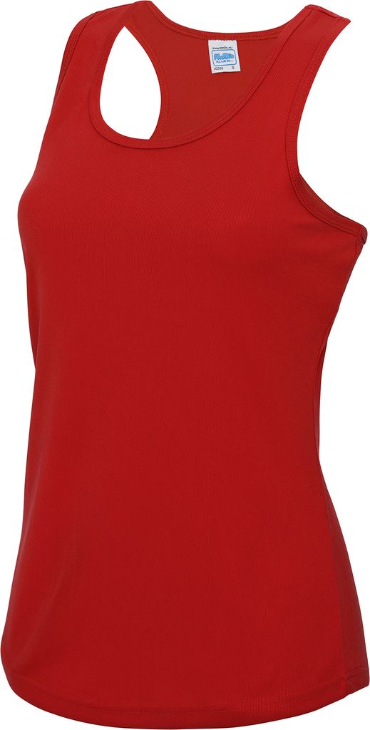 AWDis Just Cool Damen Sport Tank Top RW688 (S) (Feuerrot)