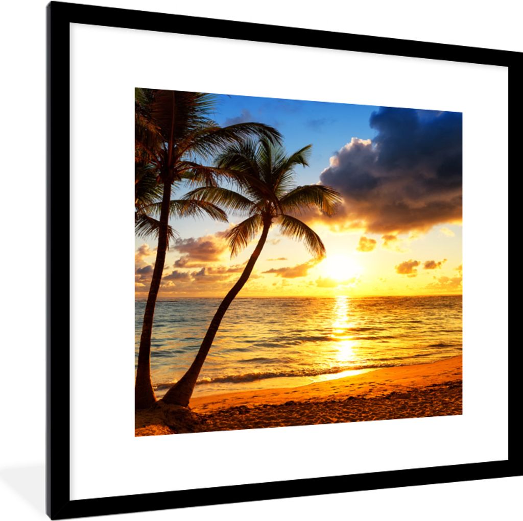 MuchoWow® Gerahmtes Poster Strand - Horizont - Produktbild 