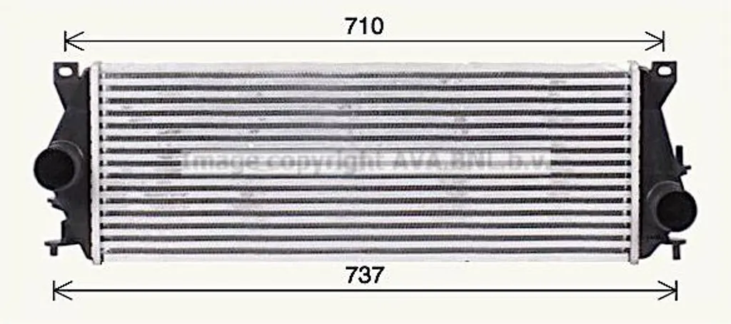 Intercooler de Surpression AVA AU4339 Refroidisseur pour Discovery 2