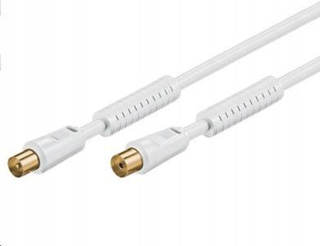 MicroConnect Koaxialkabel M-F 10m Weiß 75 ohm
