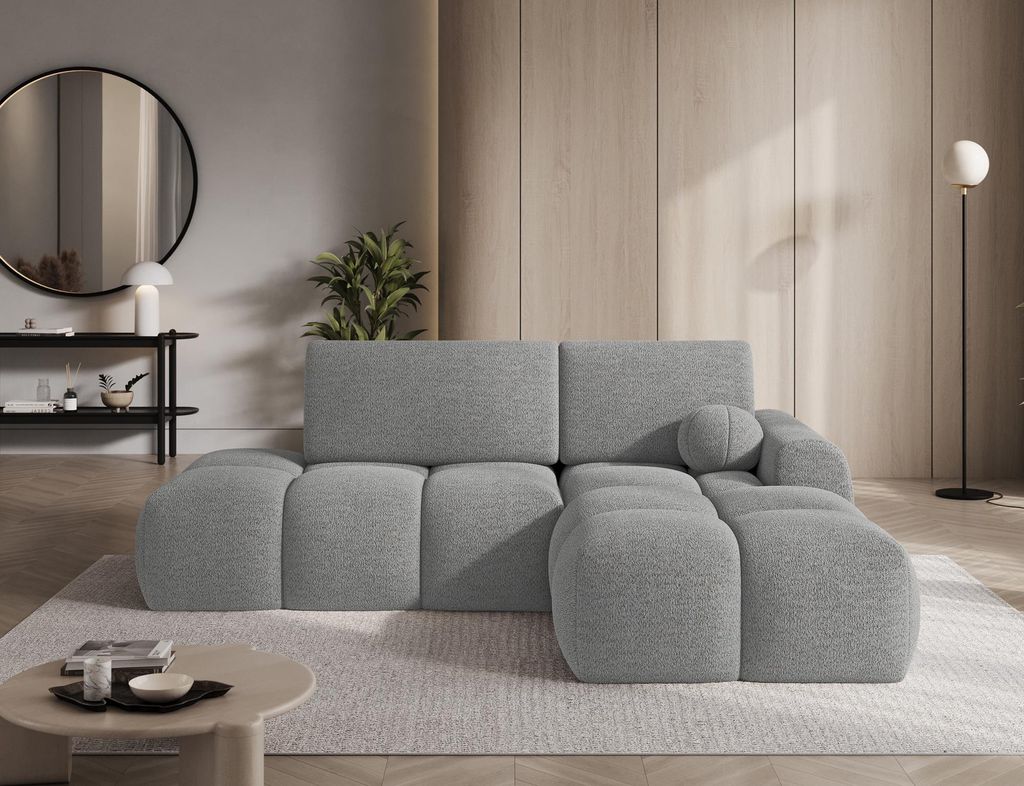 Ecksofa Couchgarnitur Vittario – modernes Design mit Schlaffunktion und Bettkasten