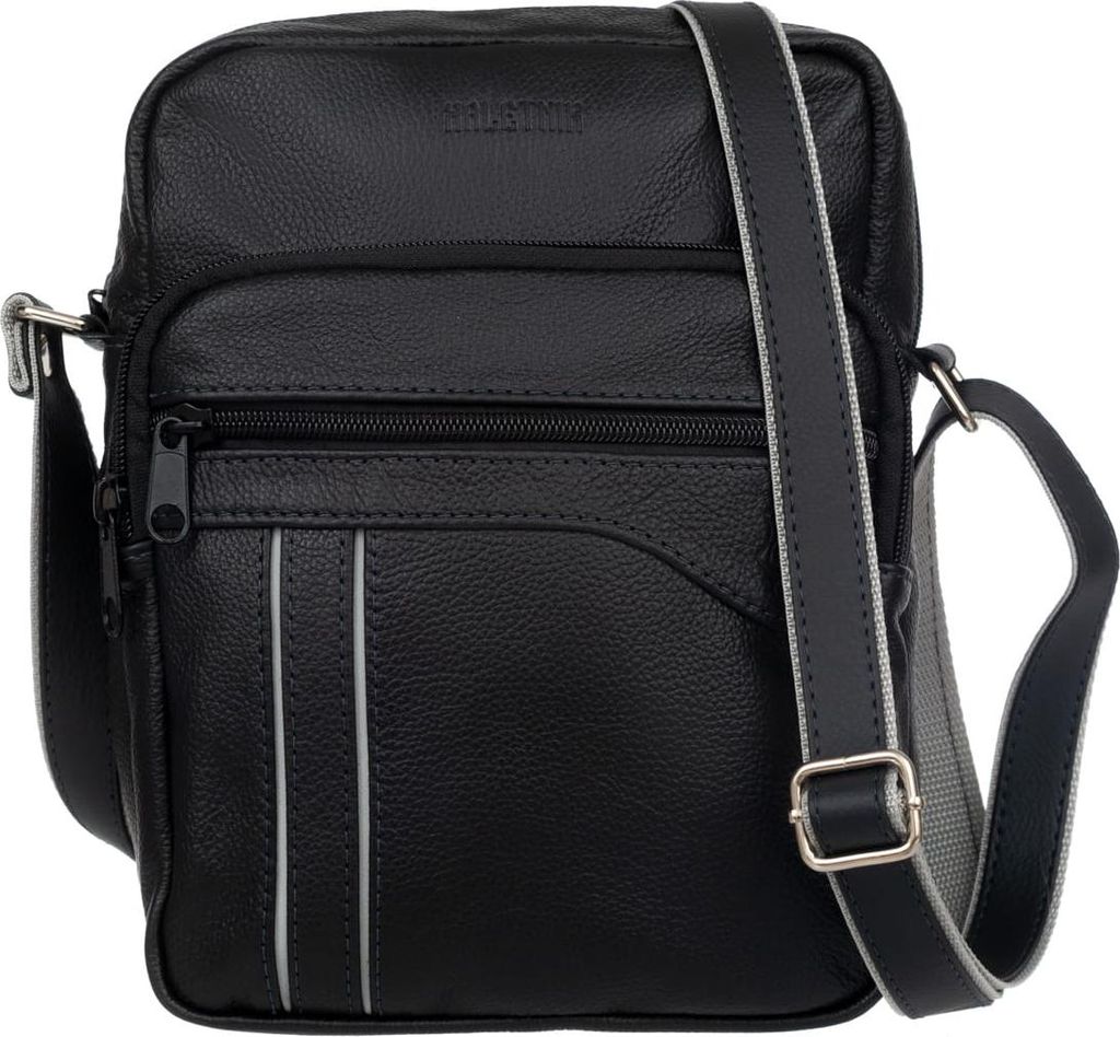Herren Ledertasche Omen Ash