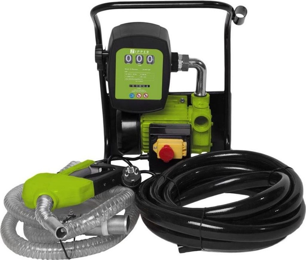 Zipper ZI-DOP600 Elektrische Diesel- und Heizölpumpe 230 V 2400 l/h mit