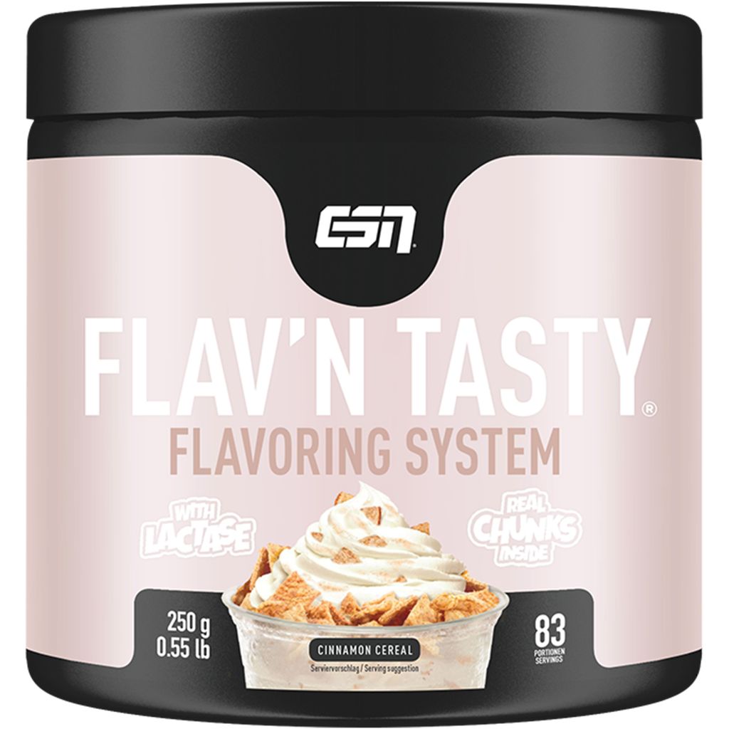 ESN Designer Flavor Powder, Dark Cookie Crumb, 250 g, Geschmackspulver zum Süßen, ohne viel Zucker und Kalorien, e Qualität - Germany – Cinnam...