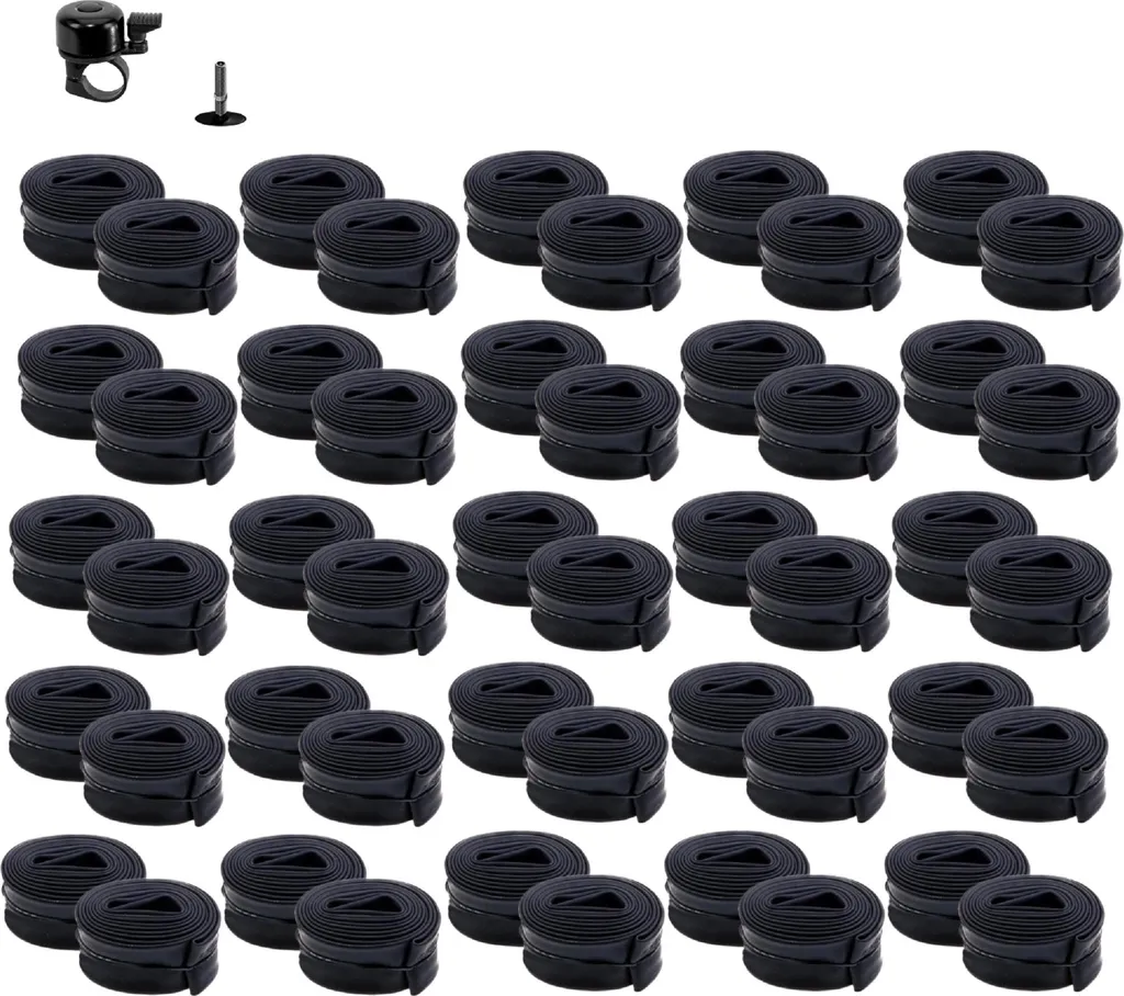 Pack entretien vélo 26 pouces : 50 chambres à air et sonnette de ville
