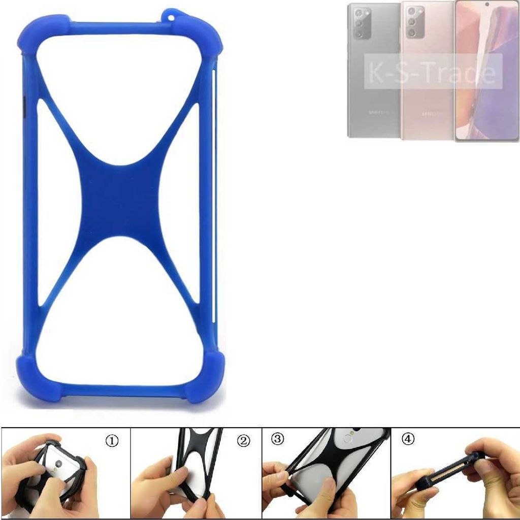 K-S-Trade Handy Hülle kompatibel mit Galaxy Note 20 LTE Silikon Schutzhülle Cover Case Bumper Silikoncase TPU Softcase Schutz Hülle Smartphone