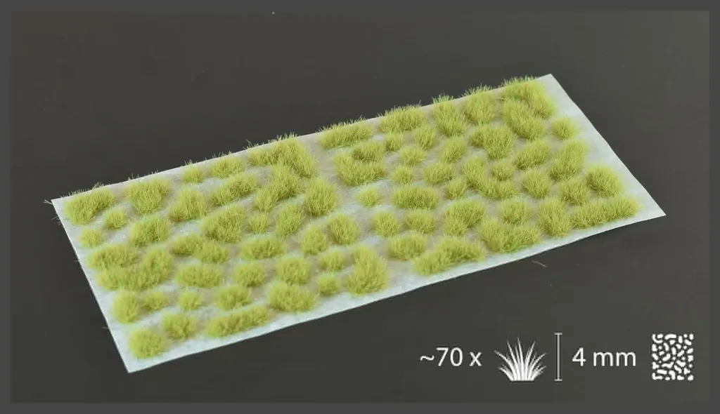 Végétation miniature pour modélisme - Gazon sauvage vert clair de 4 mm - 2