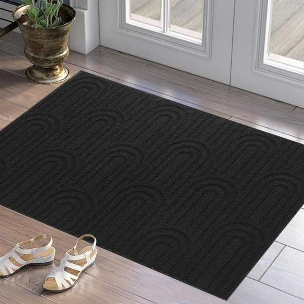 Paillasson pour porte d'entrée 60x90, tapis pour chaussures et pattes