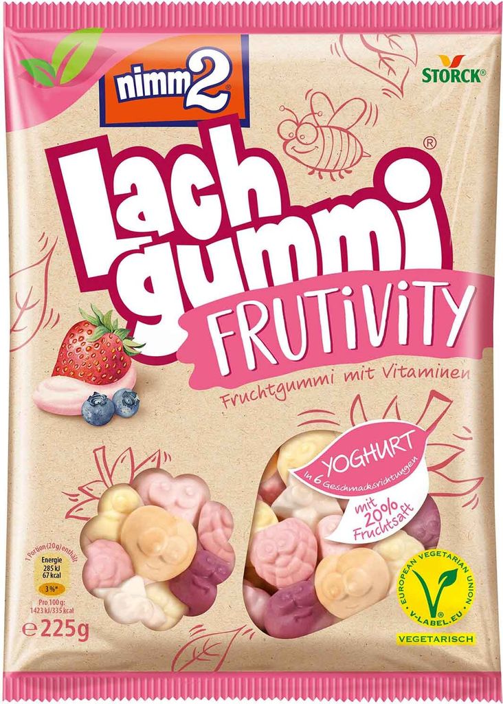 nimm2 Lachgummi Fruitivity Yoghurt Druchtgummi mit Produktbild 