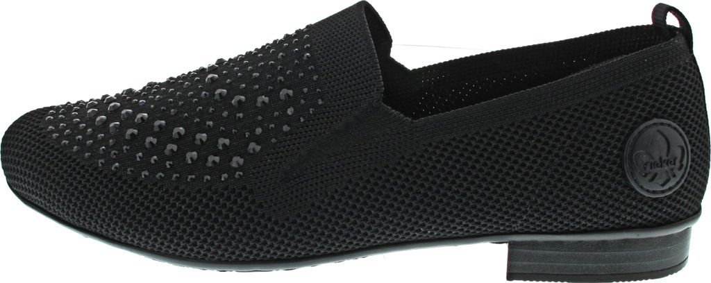 Rieker Damen Slipper Mesh schwarzer Strass Gummizug 51989, Produktbild 