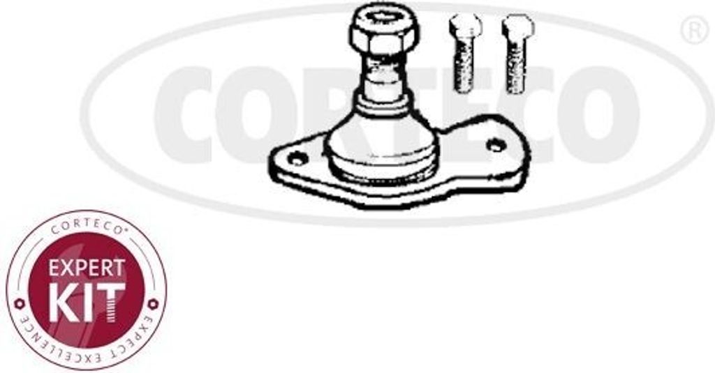 CORTECO Traggelenk Vorne Rechts Vorne Links für RENAULT TRAFIC Kasten (TXX) 49400382