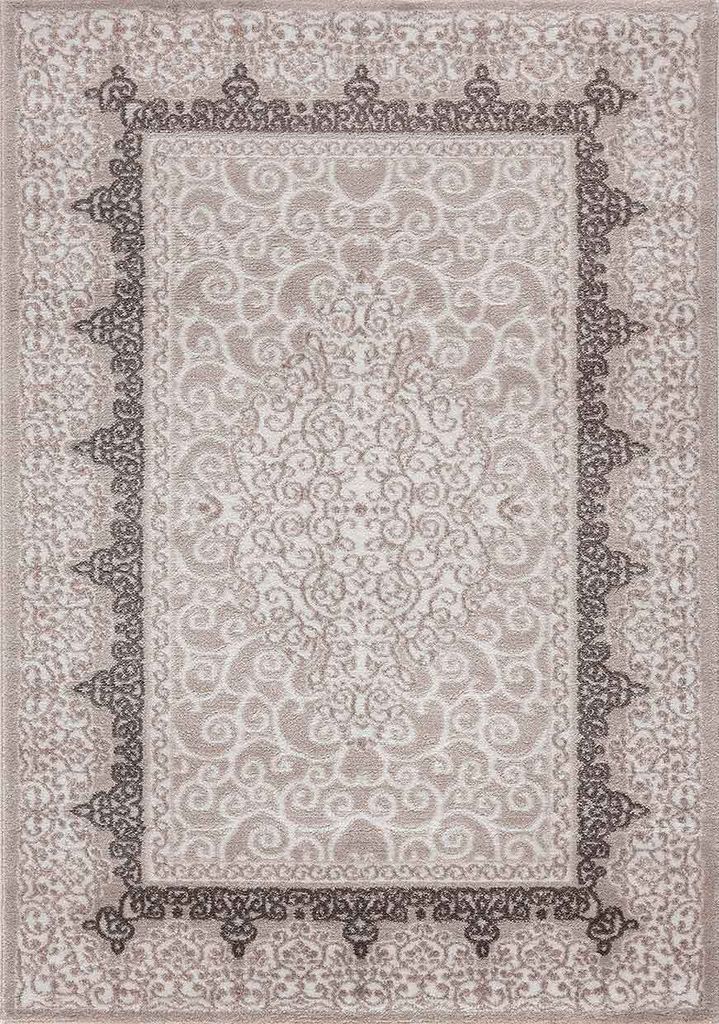 Teppich Designer Kurzflor Wohnzimmer Teppich mit Glitzer Abstrakt USED Optik in Braun, Maße:120x170 cm
