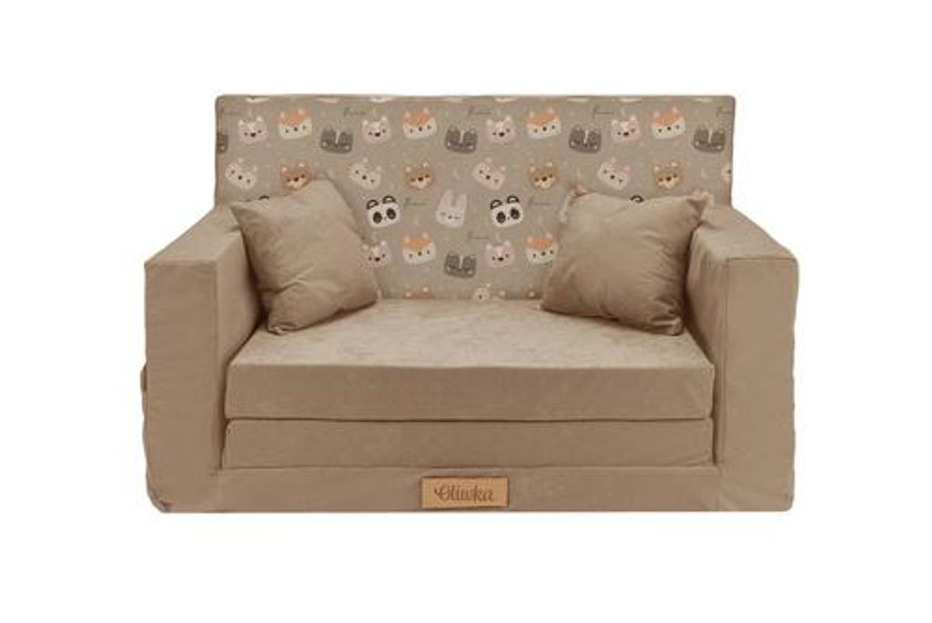 Divano pieghevole 3 in 1 Flumi per bambini, beige con Immagine del prodotto 