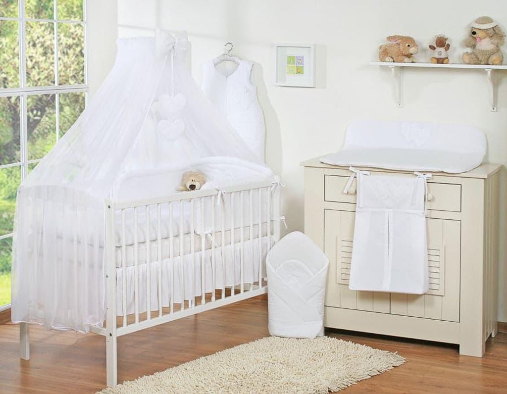 5-teiliges Baby-Schlafset mit Moskitonetz – Bettwäsche-Set – hautfreundlich und bequem