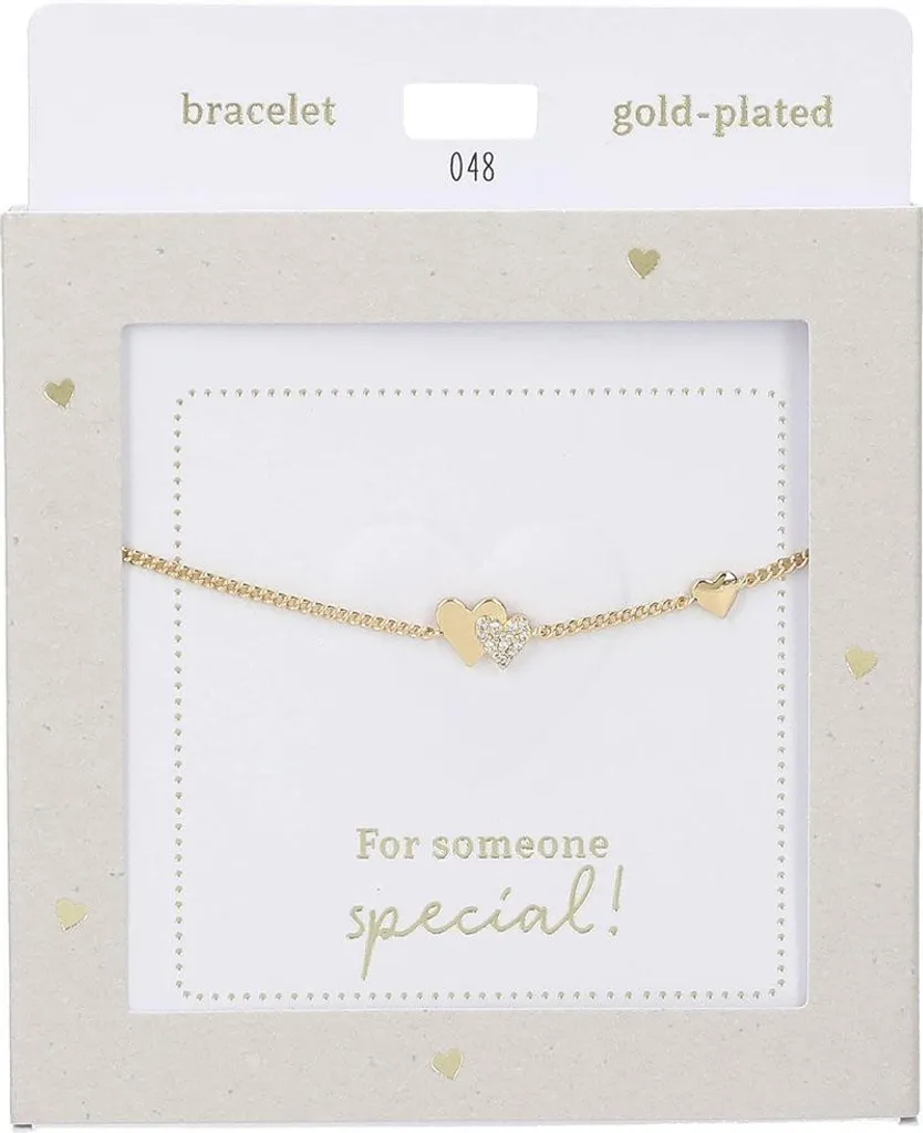 Bracelet chaîne dorée Heart of Gold : Bijou fantaisie haut de gamme