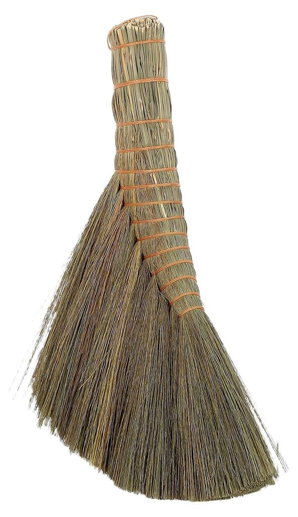 Strohbesen für die Innenreinigung Handbesen aus Naturstroh Traditioneller Kehrbesen für Schreibtisch, Sofa und Bett Weiche Reinigungsbürste für...