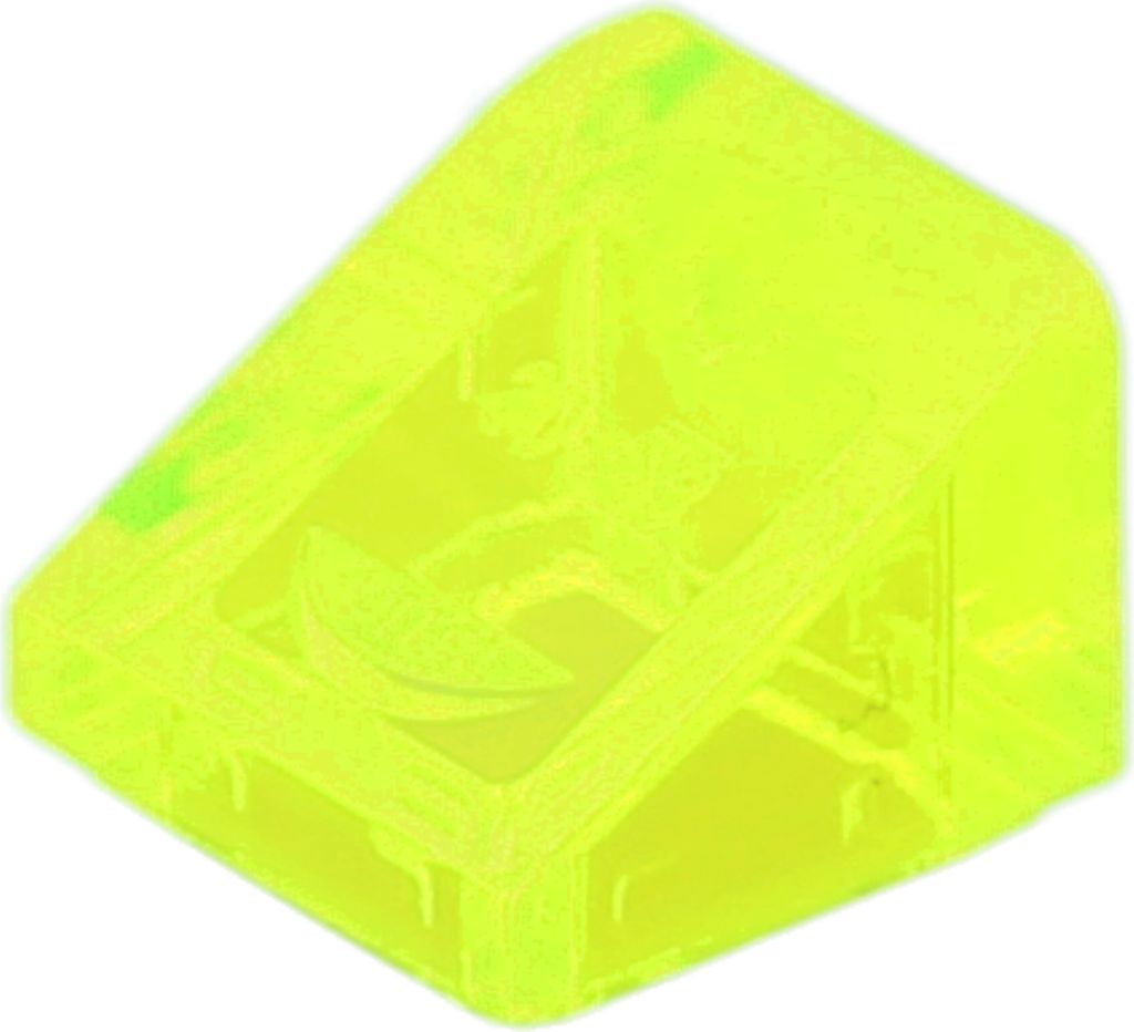 Lego 1x1 Schrägstein 30° x 1 x 1 x 2/3 54200 - 50 Stück Trans - Neongrün