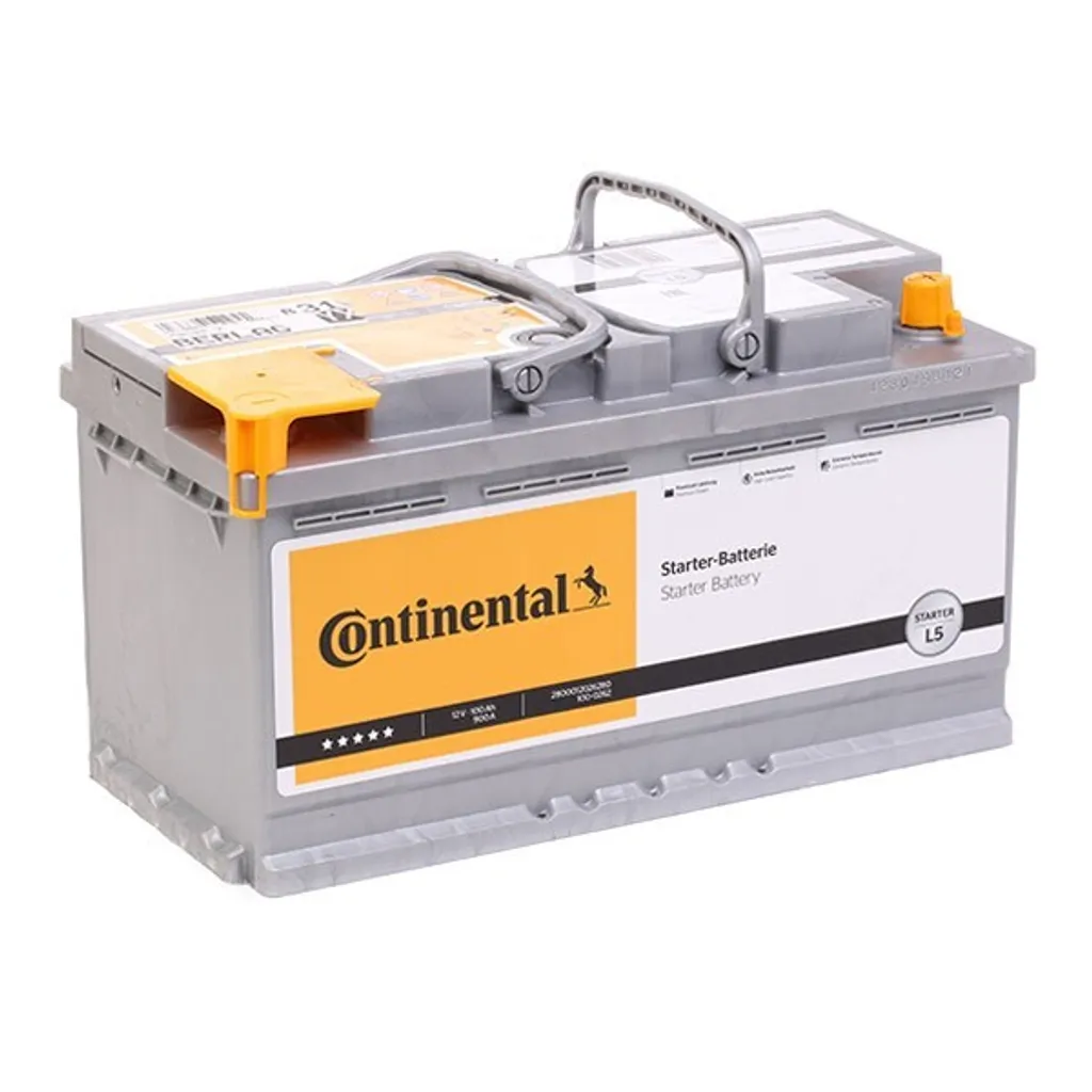 Batterie 100Ah 12V Continental 900A pour Grand Véhicule et Moteur Diesel