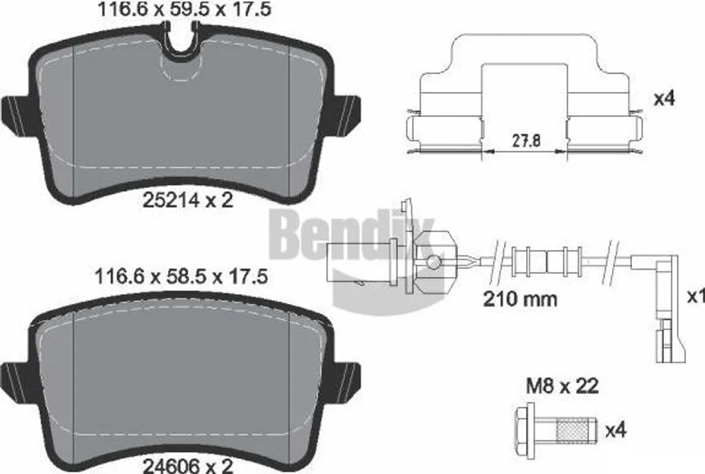 Plaquettes de Frein Audi A4 A5 A6 A7 et Macan pour Conduite Sûre