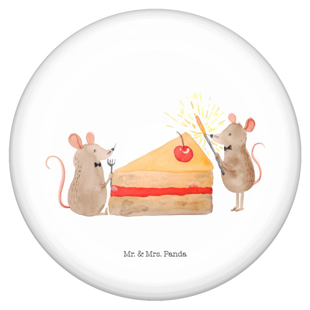 Mr. & Mrs. Panda Pin Mäuse Kuchen - Weiß - Geschenk, Button, Happy Birthday, Kuchenliebe, Badge, Reversnadel, Geburtstagskuchen, Geburtstag, Anst...