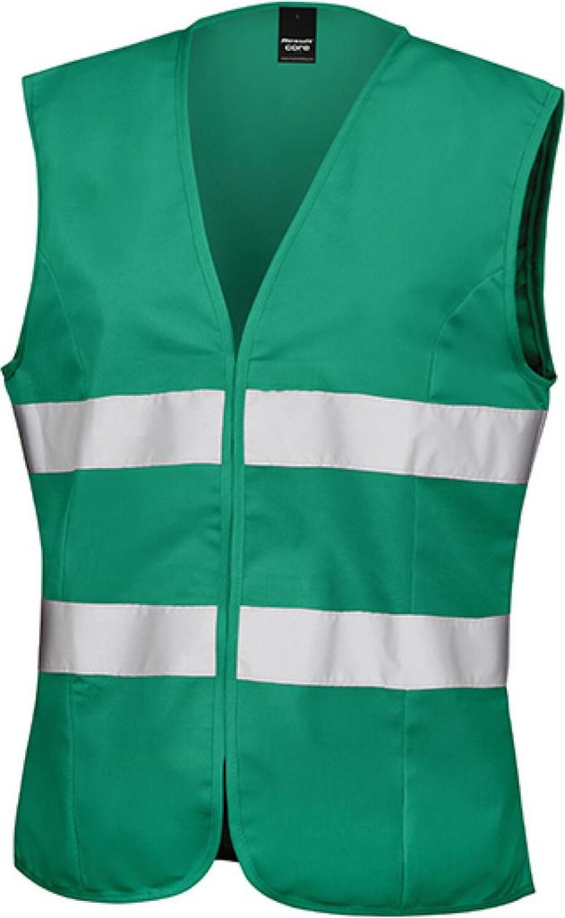 Result Core R334F | Damen Sicherheitsweste High Viz Tabard / leicht figurbetont - Farbe: Paramedic Green - Größe: XXS
