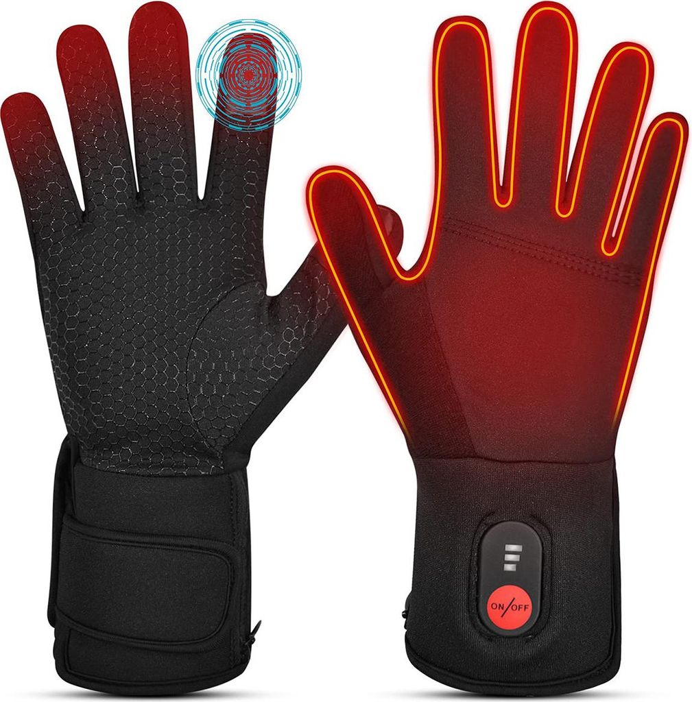 USB aufladbare Heizhandschuhe mit 3 Heizstufen, Produktbild 