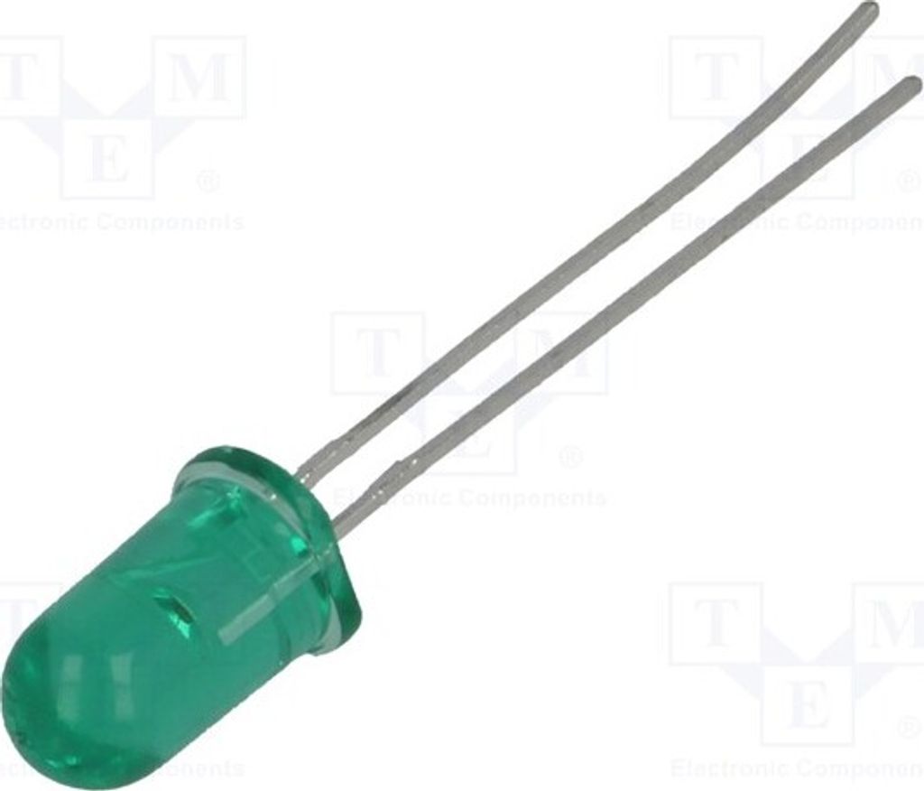 2x LED 10mA 24° 12÷70mcd 2,1÷2,7V 5mm grün HLMP-3519-F0002 LED Dioden THT 5mm