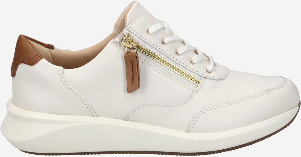 Clarks Un Rio Zip 26167372 4, Sneaker in Weiß für Damen, Größe 36