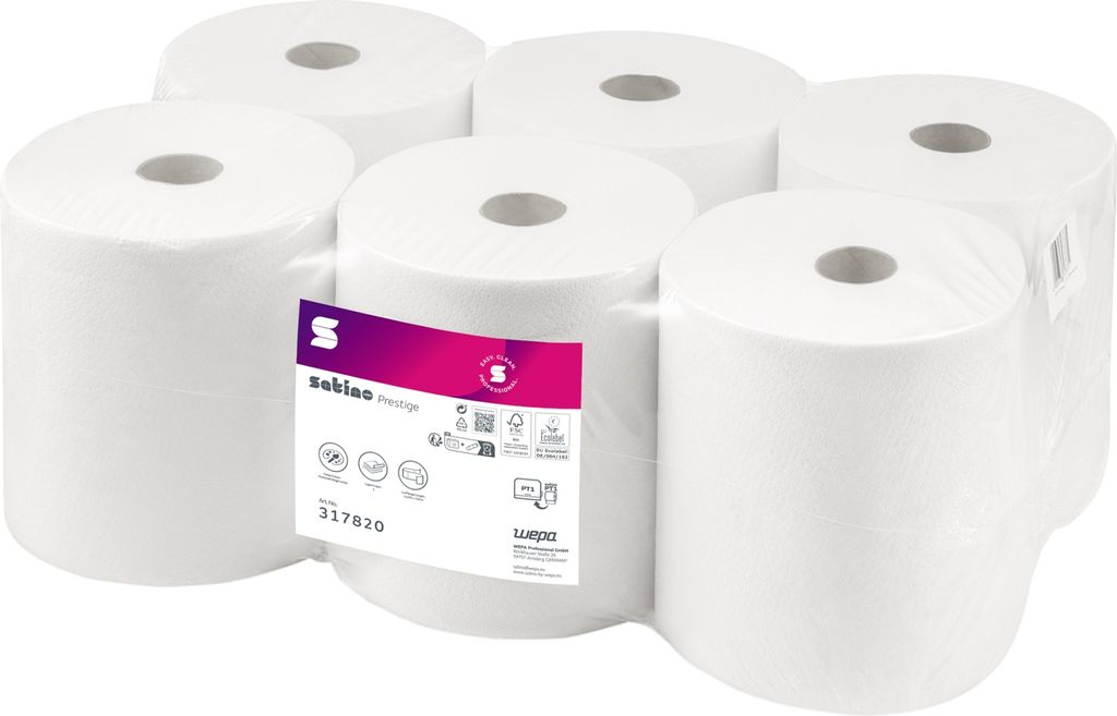 wepa 317820 satino by wepa Handtuchrolle Prestige 2-lagig Zdjęcie produktu 