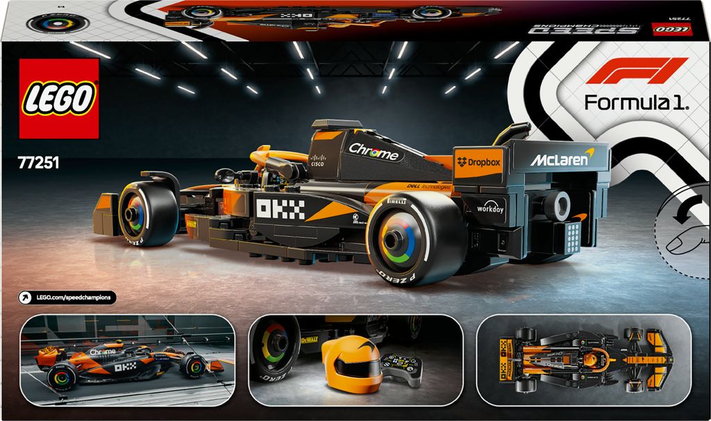 LEGO® Speed Champions 77251 Závodní vůz týmu McLaren F1 Obrázek produktu 