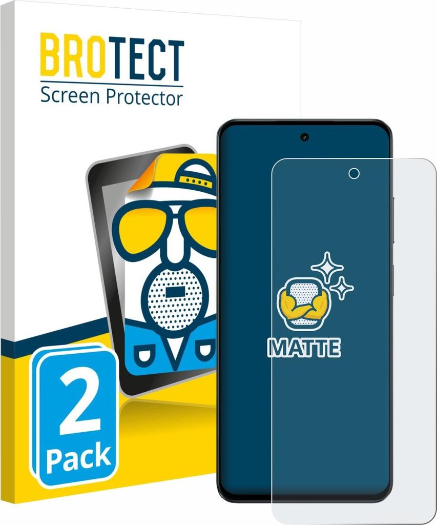 2x BROTECT Schutzfolie für realme P3 Lite Displayschutz Displayschutzfolie Folie Matt Entspiegelungsfolie