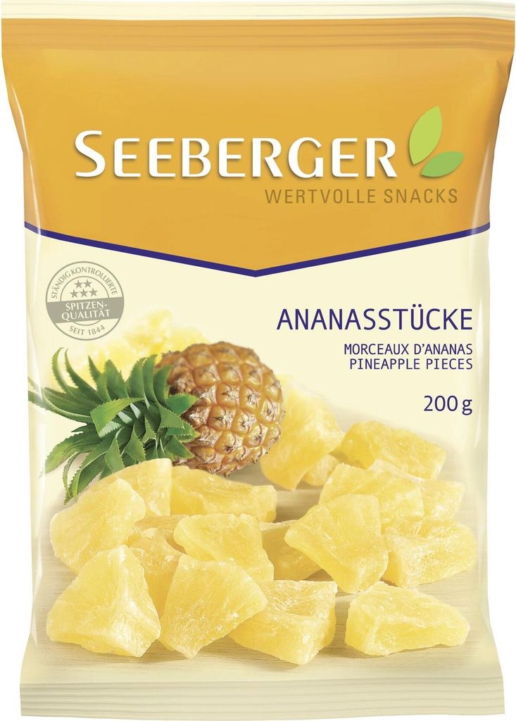 Seeberger Ananasstücke gesüßt 200g Produktbild 