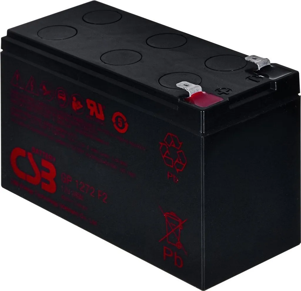 Batterie 12V 7.2Ah CSB GP1272F2 idéale pour votre système de vidéosurveillance