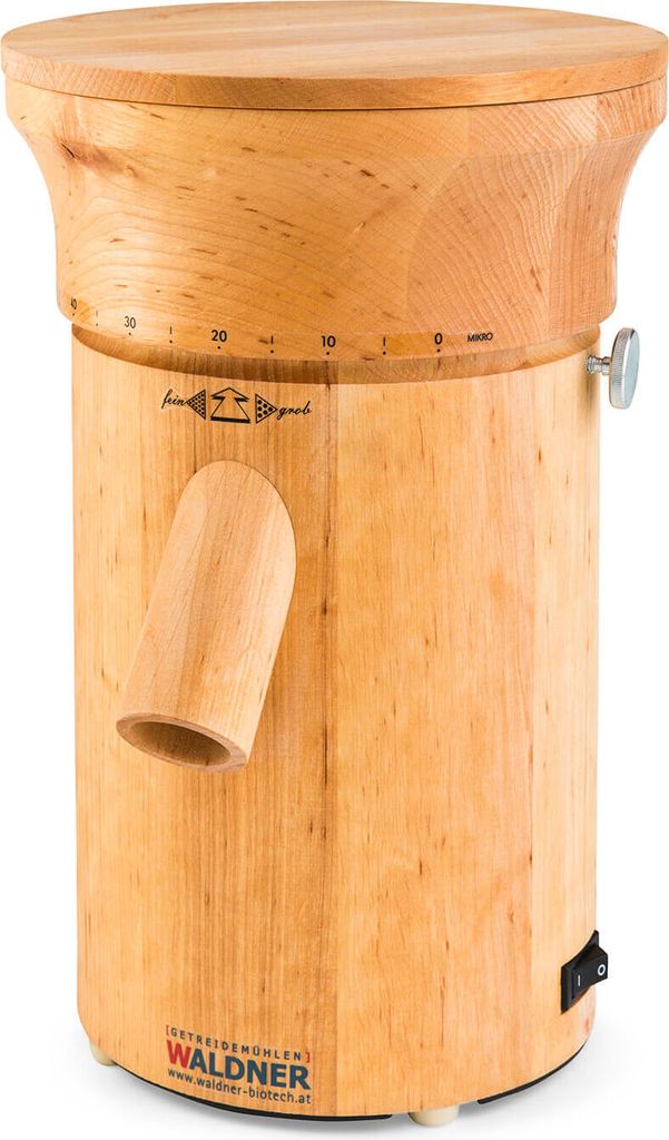 Waldner Single Erle geölt Getreidemühle elektrisch 360 W