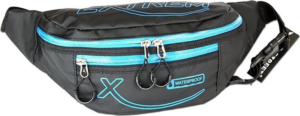 Bag Street Synthetik Tasche Damen Herren Gürteltasche schwarz blau D2OTJ509B