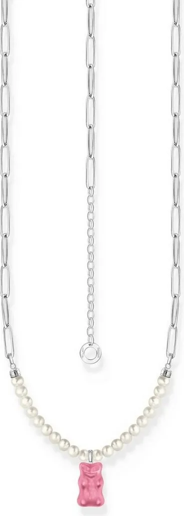 Collier Ours Rose Thomas Sabo KE2207-082-9-L45V en Argent 925 pour Femme