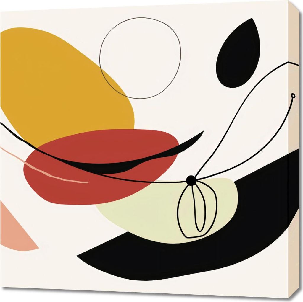 Bild 70x70cm Geometrische Krümmung