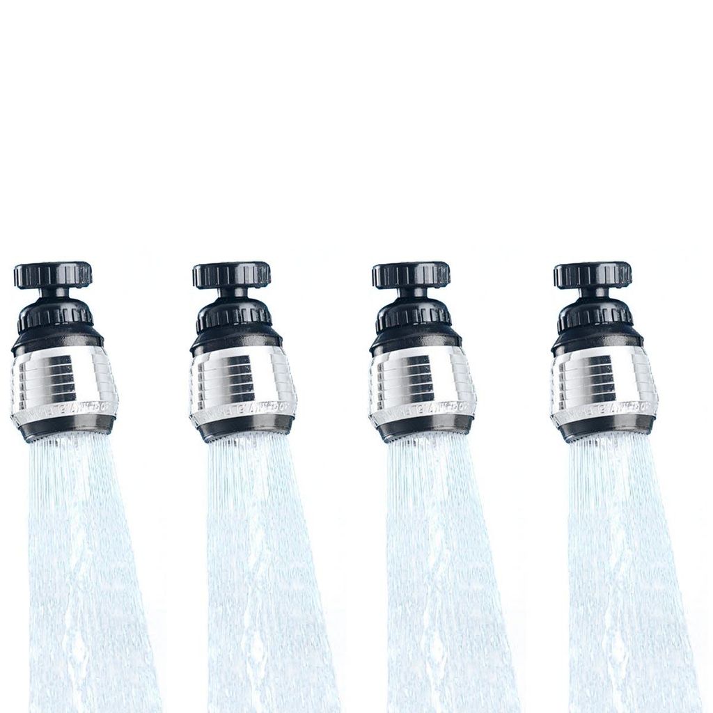 4er Set Schwenkstrahlregler 6cm Wasserhahnaufsatz Perl- Produktbild 
